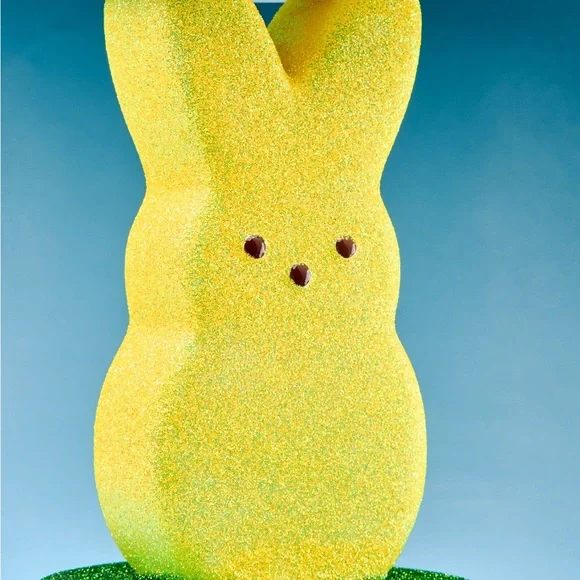 “New” Bath & Body Works Peeps Glittery Marshmallow Bunny 3 wick Candle Holder - Picture 10 of 11